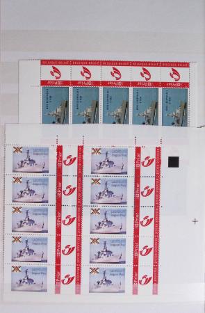 1919-2016 Huge Never hinged stock in sheets, mostly