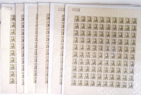 1919-2016 Huge Never hinged stock in sheets, mostly