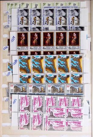 1919-2016 Huge Never hinged stock in sheets, mostly