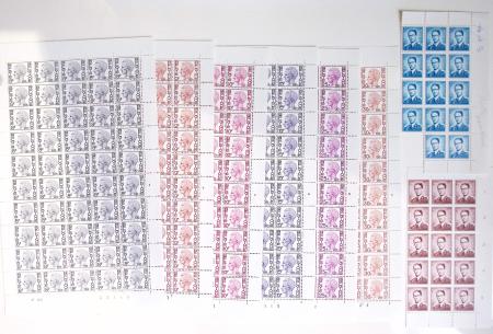 1919-2016 Huge Never hinged stock in sheets, mostly