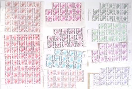 1919-2016 Huge Never hinged stock in sheets, mostly