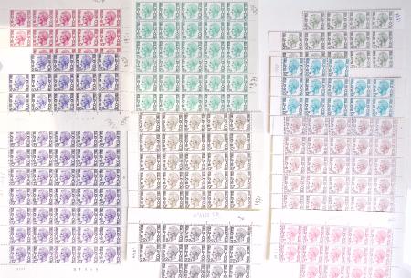 1919-2016 Huge Never hinged stock in sheets, mostly