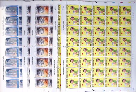 1919-2016 Huge Never hinged stock in sheets, mostly