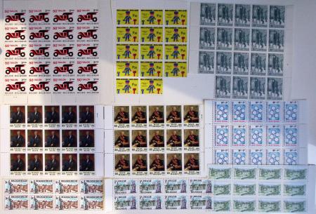 1919-2016 Huge Never hinged stock in sheets, mostly