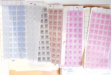 1919-2016 Huge Never hinged stock in sheets, mostly