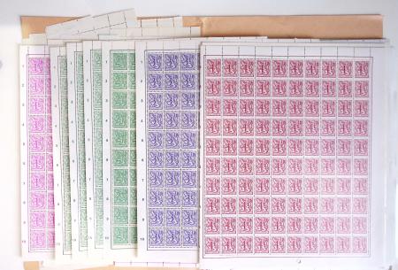 1919-2016 Huge Never hinged stock in sheets, mostly
