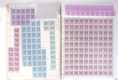 1919-2016 Huge Never hinged stock in sheets, mostly