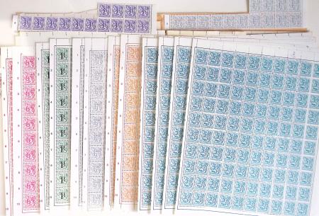 1919-2016 Huge Never hinged stock in sheets, mostly