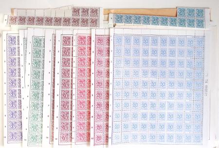 1919-2016 Huge Never hinged stock in sheets, mostly