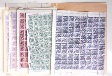 1919-2016 Huge Never hinged stock in sheets, mostly