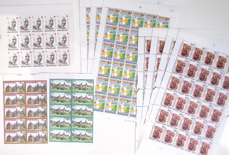 1919-2016 Huge Never hinged stock in sheets, mostly
