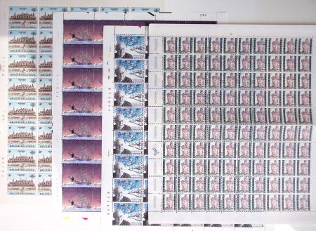 1919-2016 Huge Never hinged stock in sheets, mostly