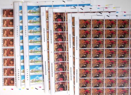 1919-2016 Huge Never hinged stock in sheets, mostly