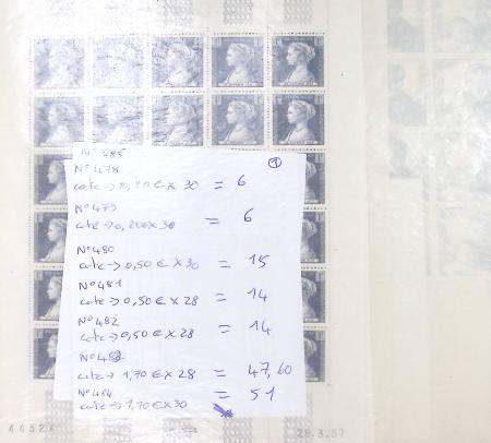 1885-1963, Stock de neuf ** proprement classé par numéro