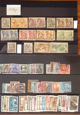 1921-57 Saar Territory and Saarland mint & used selection
