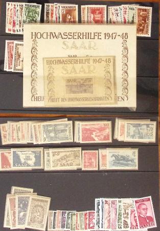 1921-57 Saar Territory and Saarland mint & used selection