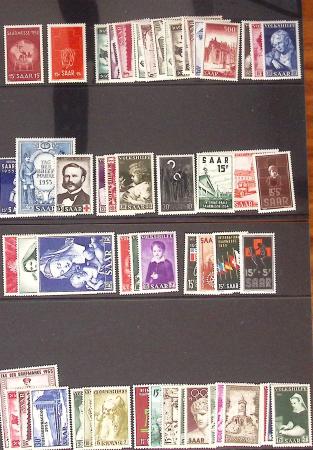 1921-57 Saar Territory and Saarland mint & used selection