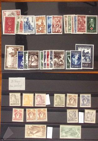 1921-57 Saar Territory and Saarland mint & used selection
