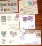 1855-1965 Selection of ca100 covers and cards showing