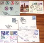 1855-1965 Selection of ca100 covers and cards showing