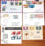 1855-1965 Selection of ca100 covers and cards showing