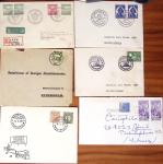 1855-1965 Selection of ca100 covers and cards showing