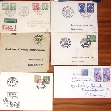 1855-1965 Selection of ca100 covers and cards showing