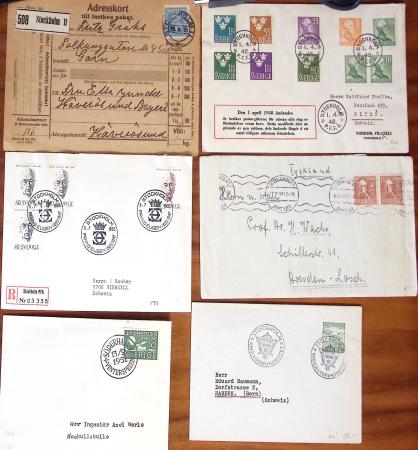 1855-1965 Selection of ca100 covers and cards showing