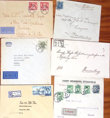 1855-1965 Selection of ca100 covers and cards showing
