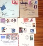 1855-1965 Selection of ca100 covers and cards showing