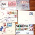 1855-1965 Selection of ca100 covers and cards showing