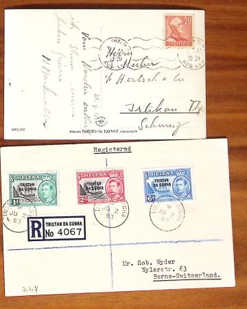 1855-1965 Selection of ca100 covers and cards showing