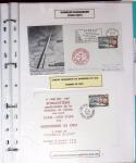 Nungesser et Coli. Collection de 50 documents dans une chemise plastique bleu clair dont 4 cartes postales d'époque, n°1523 épreuve de luxe,...