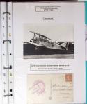 Nungesser et Coli. Collection de 50 documents dans une chemise plastique bleu clair dont 4 cartes postales d'époque, n°1523 épreuve de luxe,...