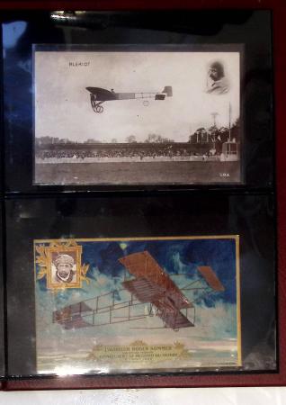 Album compact Safe brun contenant 92 cartes postales anciennes d'aviation et 14 vignettes, nombreux meetings dont porte-timbre Rouen aviation 1910,...