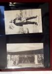 Album compact Safe brun contenant 92 cartes postales anciennes d'aviation et 14 vignettes, nombreux meetings dont porte-timbre Rouen aviation 1910,...