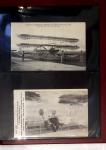 Album compact Safe brun contenant 92 cartes postales anciennes d'aviation et 14 vignettes, nombreux meetings dont porte-timbre Rouen aviation 1910,...