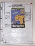 Album souple transparent de 34 plis de la ligne France-Madagascar dont Aéromaritime