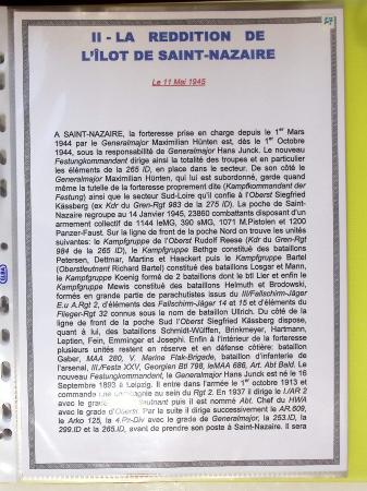 Classeur souple plastique jaune contenant 33 lettres de la Poche de Saint Nazaire avec AFF variés type Pétain, certains avec surcharge "taxe perçue"