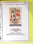 Classeur souple plastique jaune contenant 33 lettres de la Poche de Saint Nazaire avec AFF variés type Pétain, certains avec surcharge "taxe perçue"