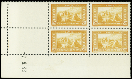 N°131 Palais princier 3f50 orange, ERREUR DE DATE 7.6.33