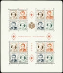 BLOC-FEUILLET N°3A/4B Les 4 blocs Croix-Rouge, neufs