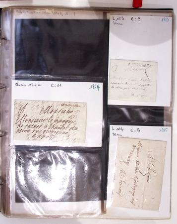 Ensemble de 86 plis : marques postales et lettres