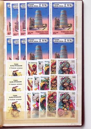 KAZAKHSTAN 1992-2005, Stock en classeur du KAZAKHSTAN,
