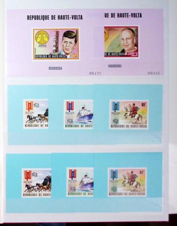 1973-1984, Collection de 114 blocs spéciaux de HAUTE-VOLTA