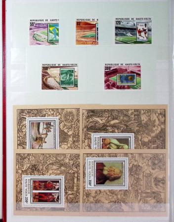 1973-1984, Collection de 114 blocs spéciaux de HAUTE-VOLTA