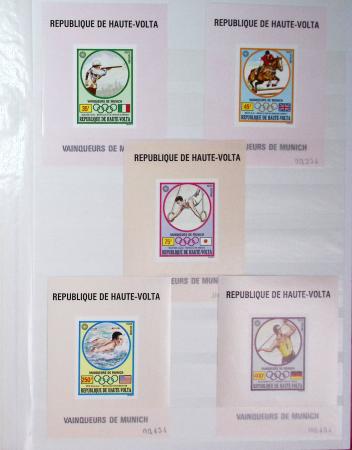 1973-1984, Collection de 114 blocs spéciaux de HAUTE-VOLTA