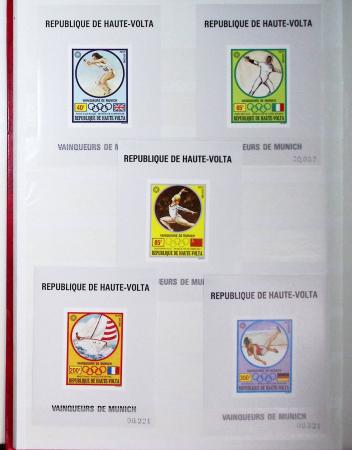 1973-1984, Collection de 114 blocs spéciaux de HAUTE-VOLTA