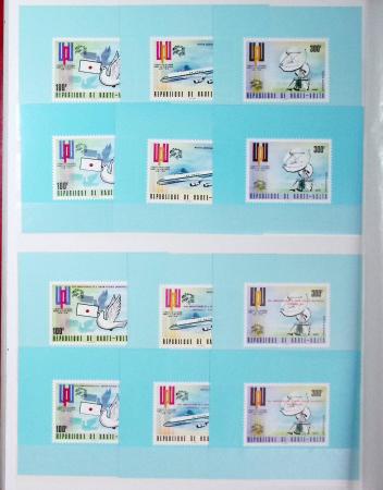 1973-1984, Collection de 114 blocs spéciaux de HAUTE-VOLTA