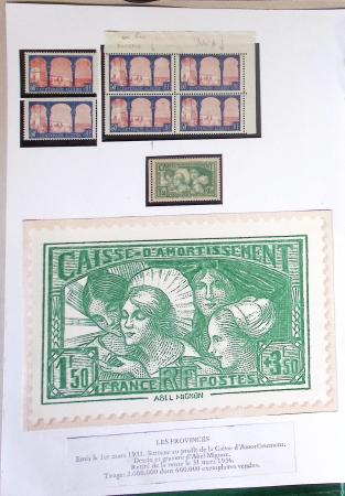 1900- 1959, Deux albums avec des timbres neufs et oblitérés
